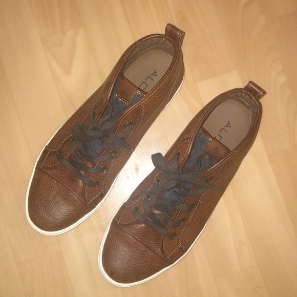 aldo brown casual shoes